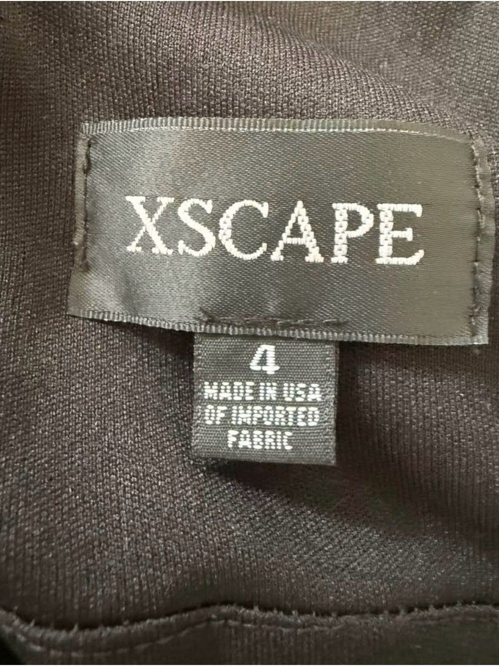 Xscape Black Men's Top with Branded Neck Label